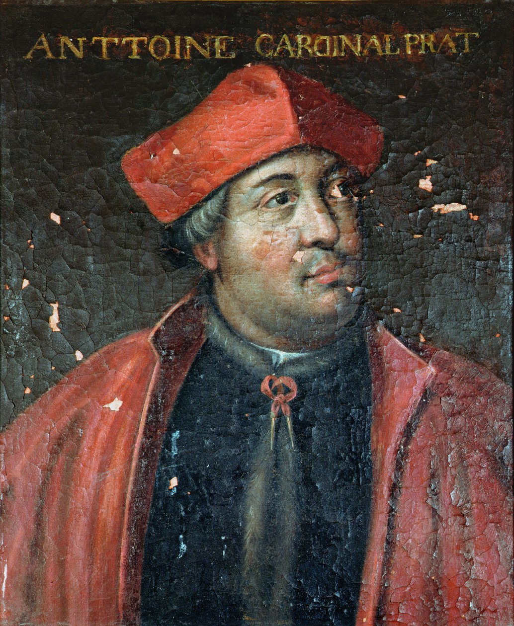 Kardinál Antoine Duprat (1463-1535), papežský legát, 1617-38 od French School