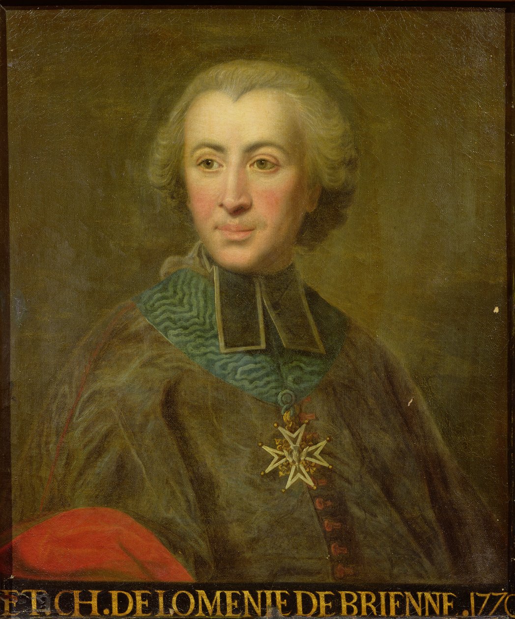 Kardinál Etienne-Charles de Lomenie de Brienne (1727-94) od French School