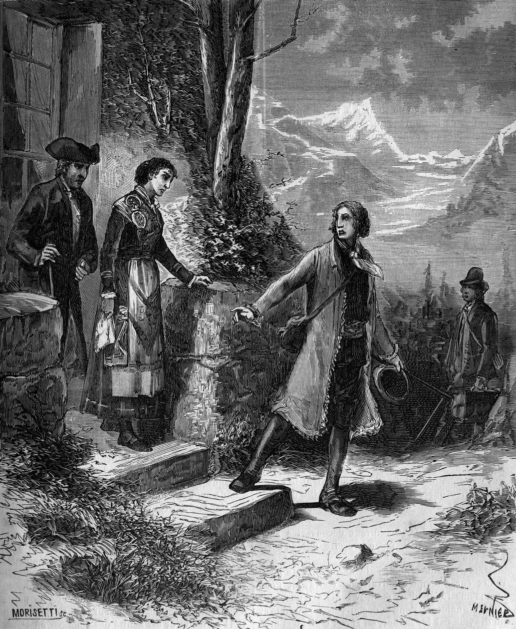 Carl Von Linne přírodovědec a švédský spisovatel (1707 - 1778) opustil svou snoubenku na cestu do Anglie a Holandska. od French School