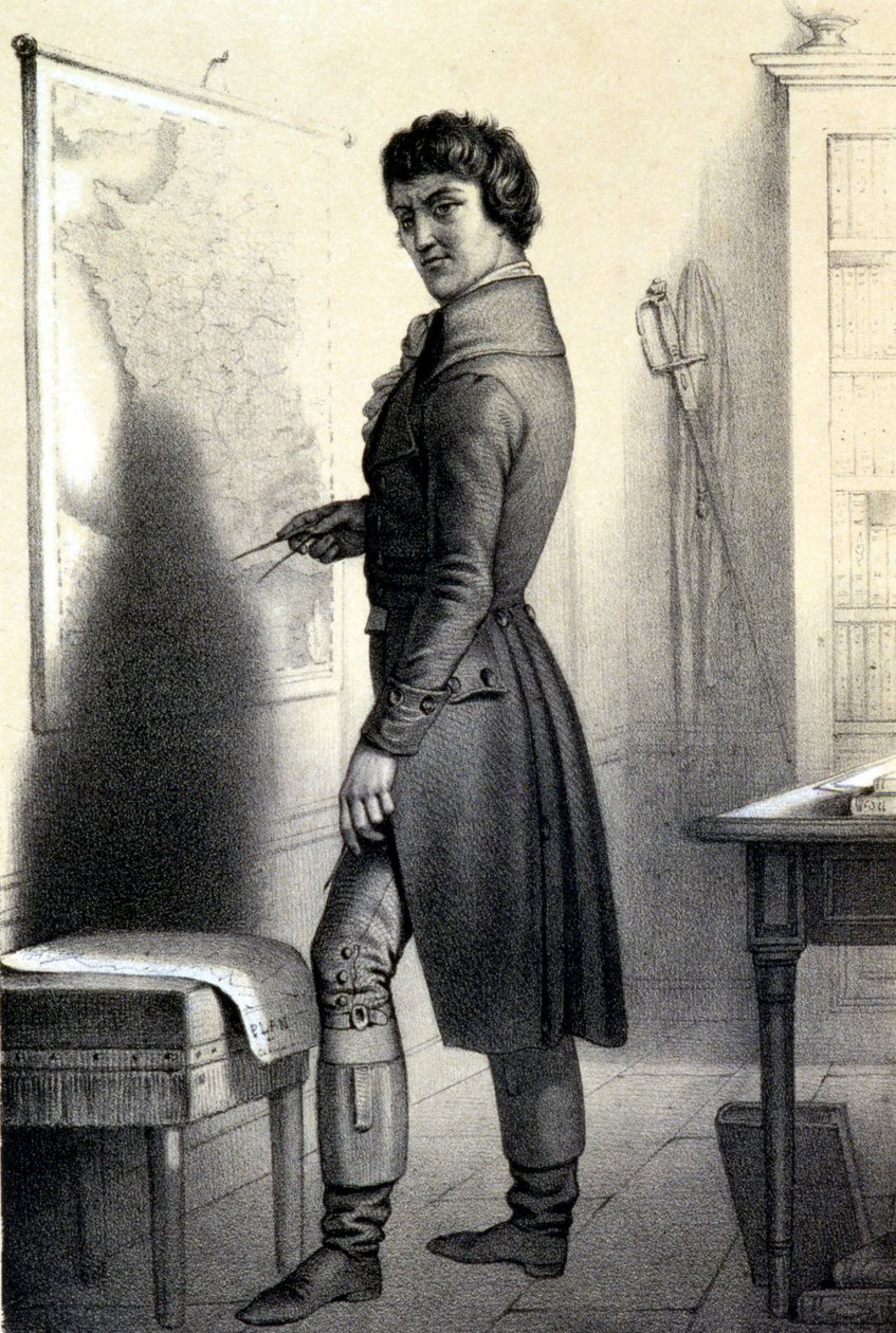Carnot nebo Grand Carnot (1753 - 1823) - v „Historické galerii francouzské revoluce“ od Alberta Maurina od French School