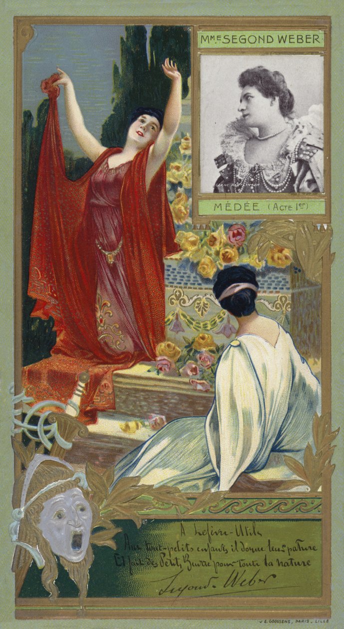 Caroline-Eugenie Segond-Weber, francouzská herečka (chromolit) od French School