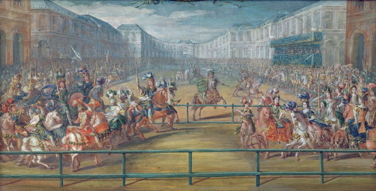 Kolotoč Amazonek v roce 1682 od French School
