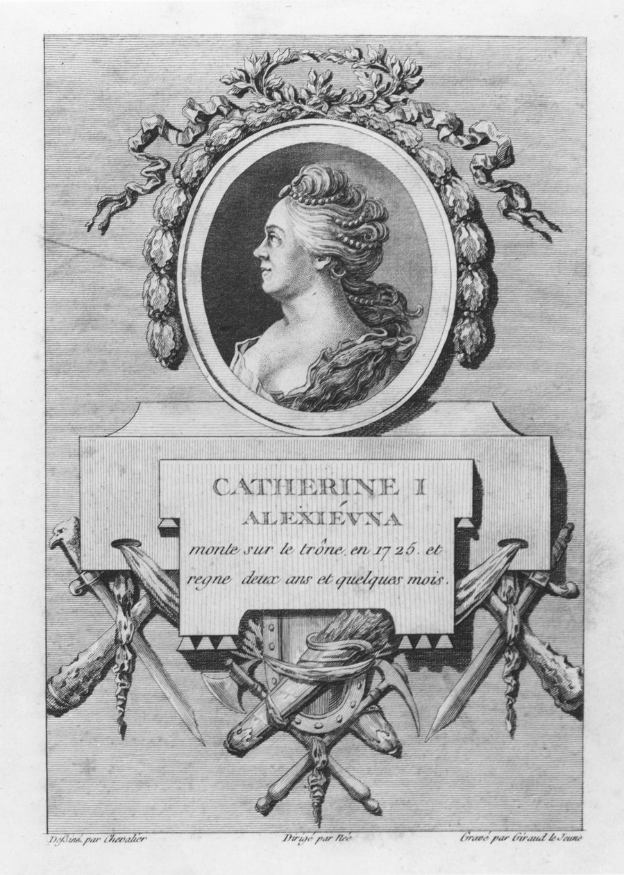 Kateřina I. Ruska (rytina) od French School