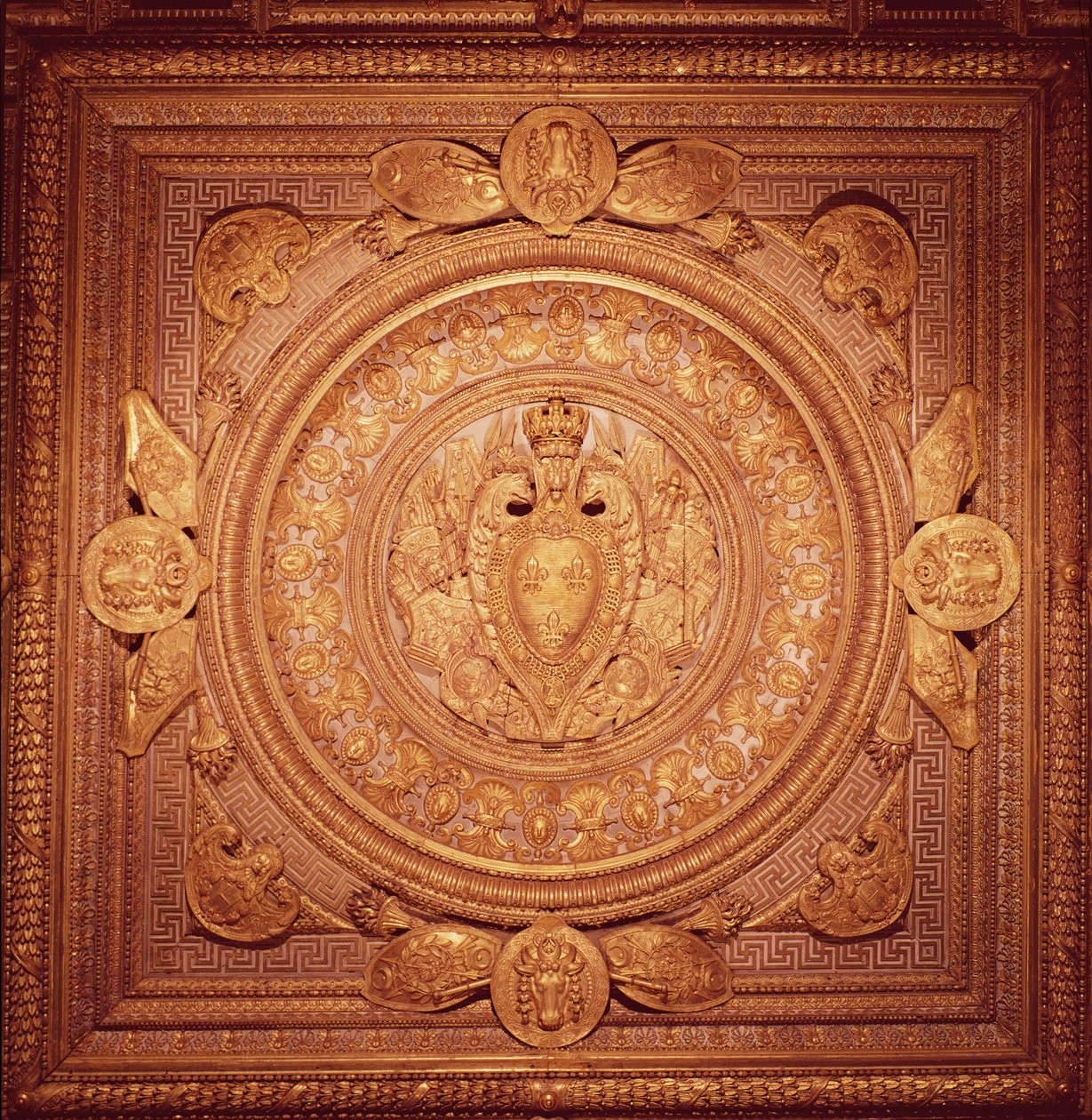 Strop z ložnice Jindřicha II. (1519-59) od French School