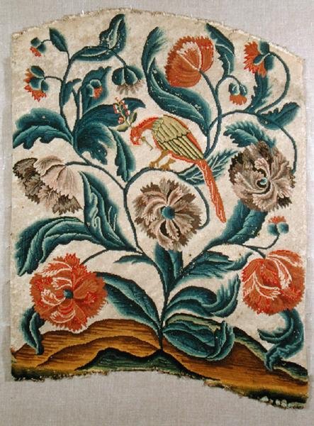 Opěradlo židle, cca 1725-50 (výšivka na plátně) od French School