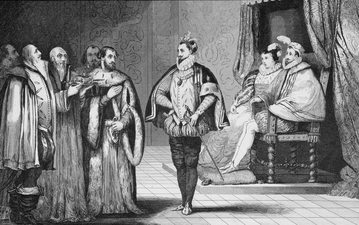 Karel IX (1550-74) je sněmem sdělen, že jeho bratr Henri d
