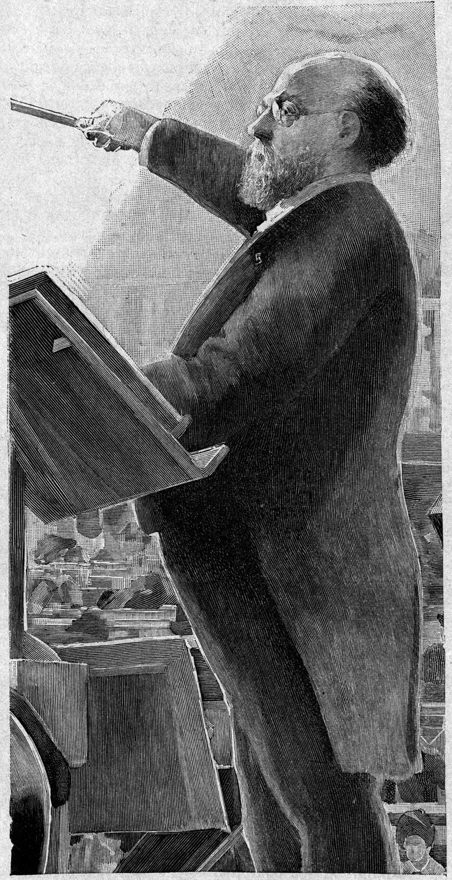 Charles Lamoureux (1834-1899), francouzský houslista, první dirigent pařížské opery. od French School