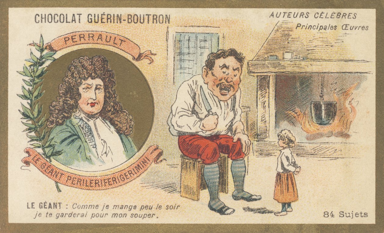 Charles Perrault (1628-1703), francouzský spisovatel, autor „Le geant Perileriferigerimini“ od French School