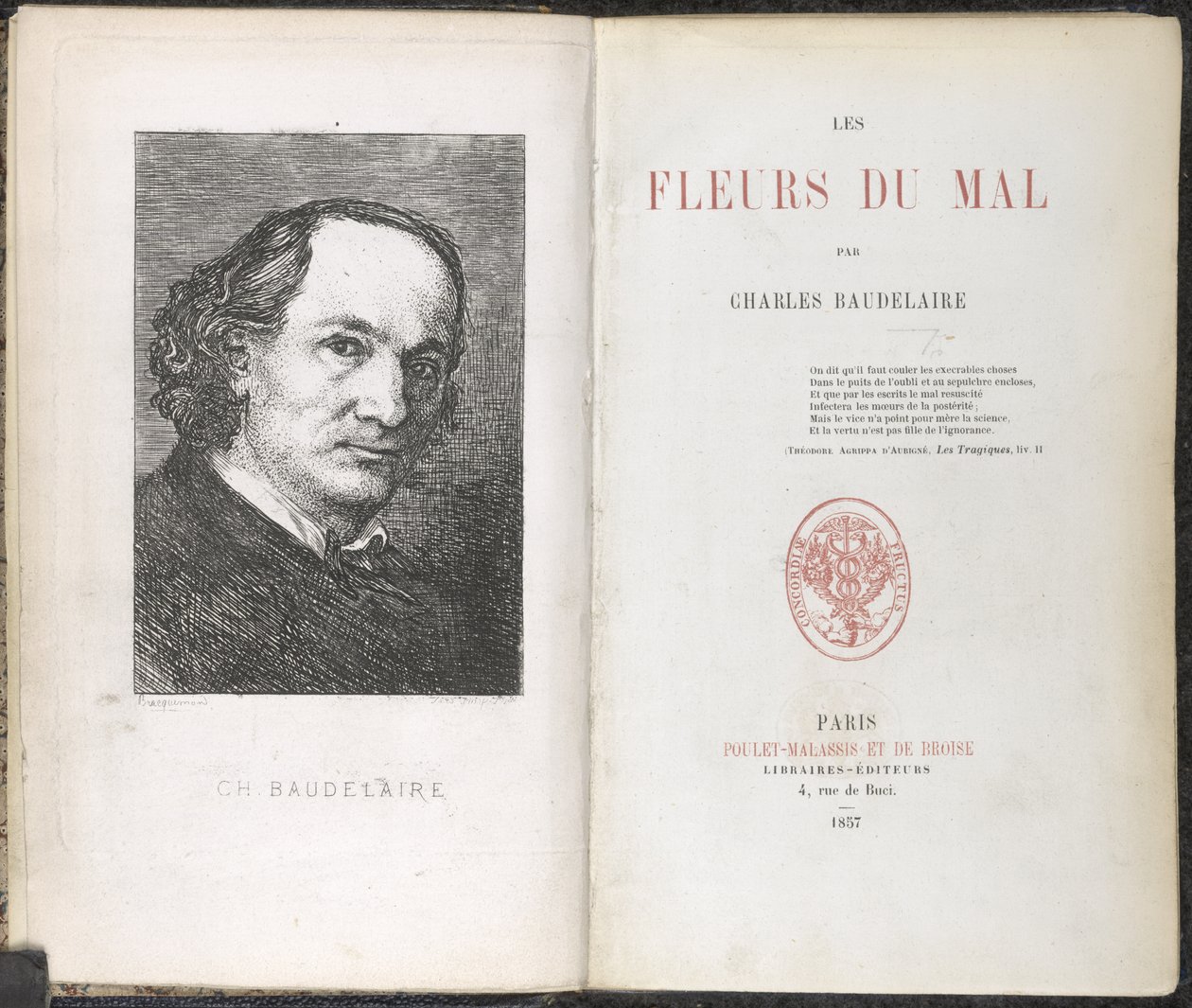 Charles Pierre Baudelaire, Květiny zla od French School