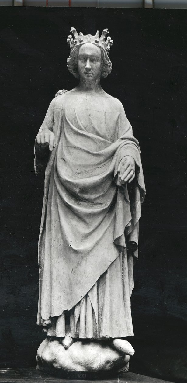 Karel VI. (1368-1422), francouzský král, z Palais de Justice v Poitiers, originál z konce 14. století (sádrový odlitek) od French School