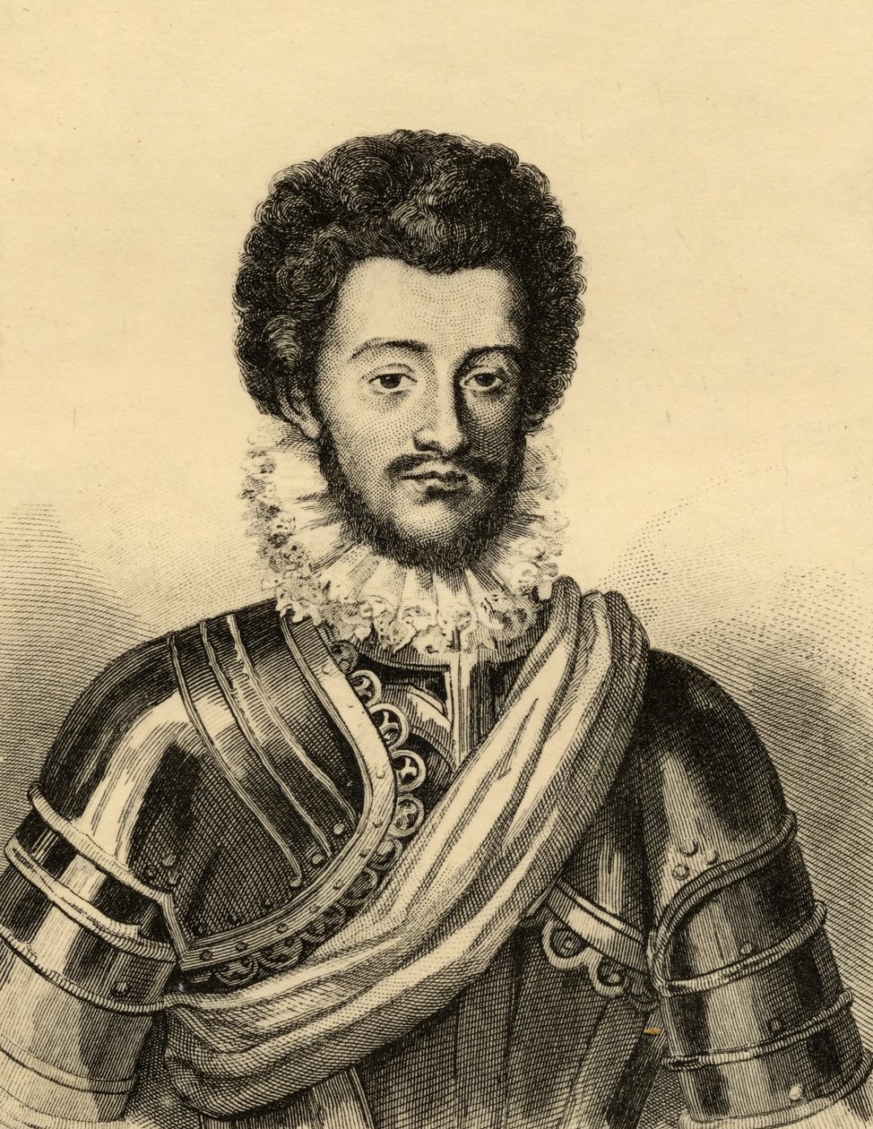 Charles de Guise (1554-1611) vévoda z Mayenne (rytina) od French School