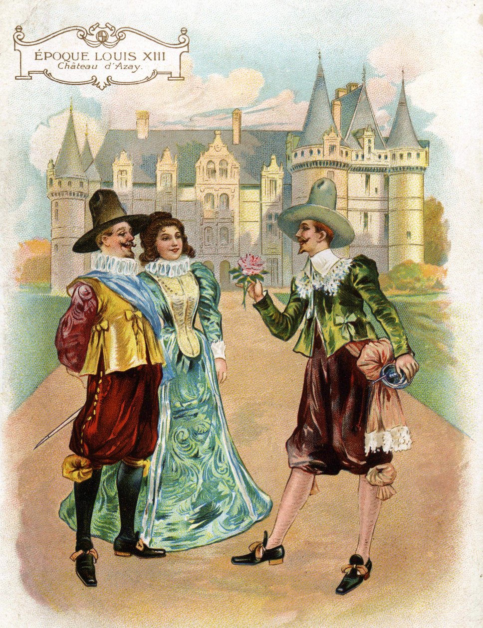 Chateaux de la Loire: Růžový pokoj zámku Azay le Rideau (Azay-le-Rideau), Indre et Loire (Indre et Loire), Centre, Francie, postavený v 16. století v roce 1529 v době Ludvíka XIII. od French School