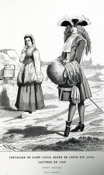 Chevalier de Saint-Louis, Regne de Louis XIV, podle Bonnarda od French School