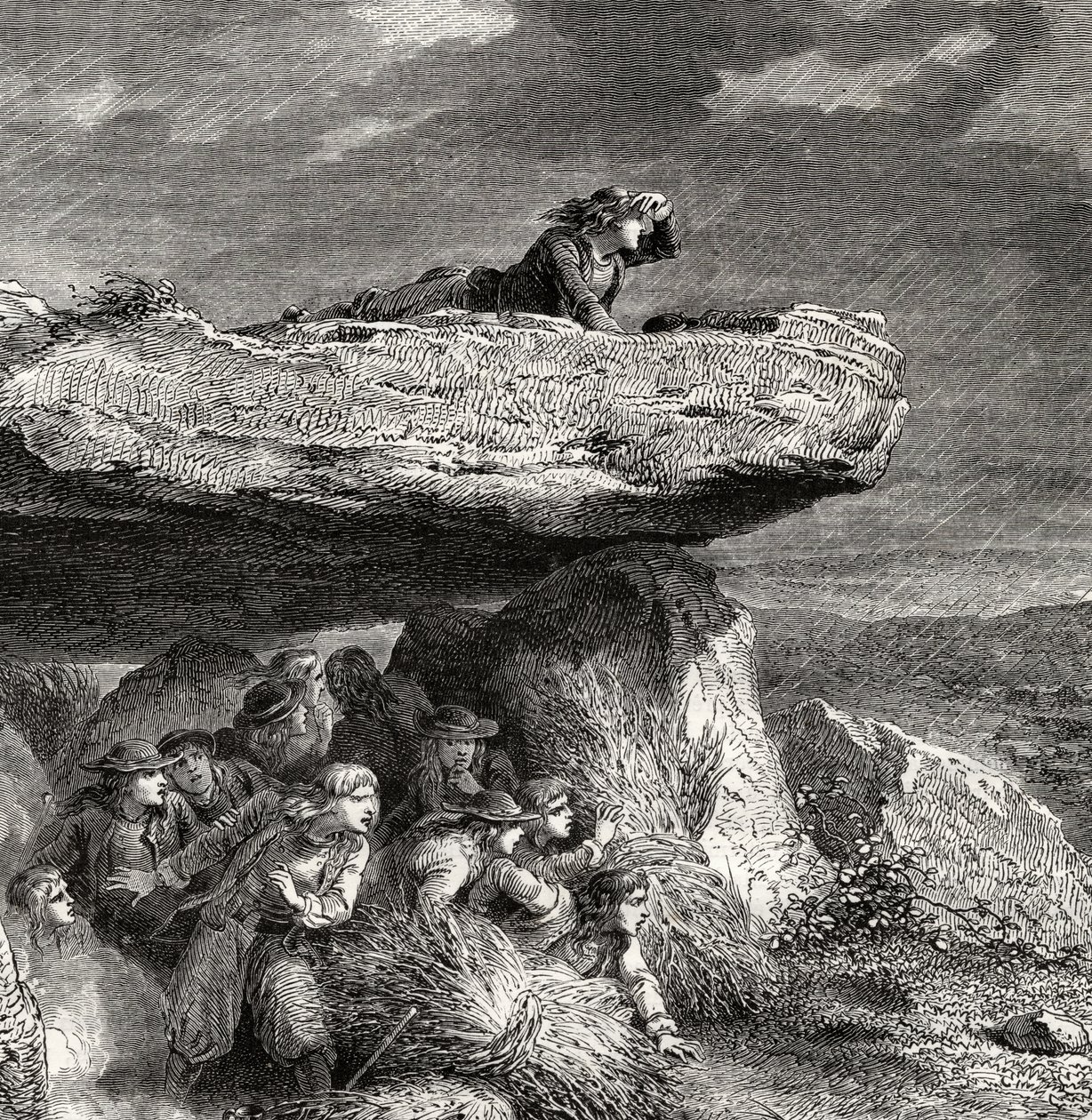 Chouannerie, z „Histoire de la Revolution Francaise“ od Louise Blanca (1811-82) od French School