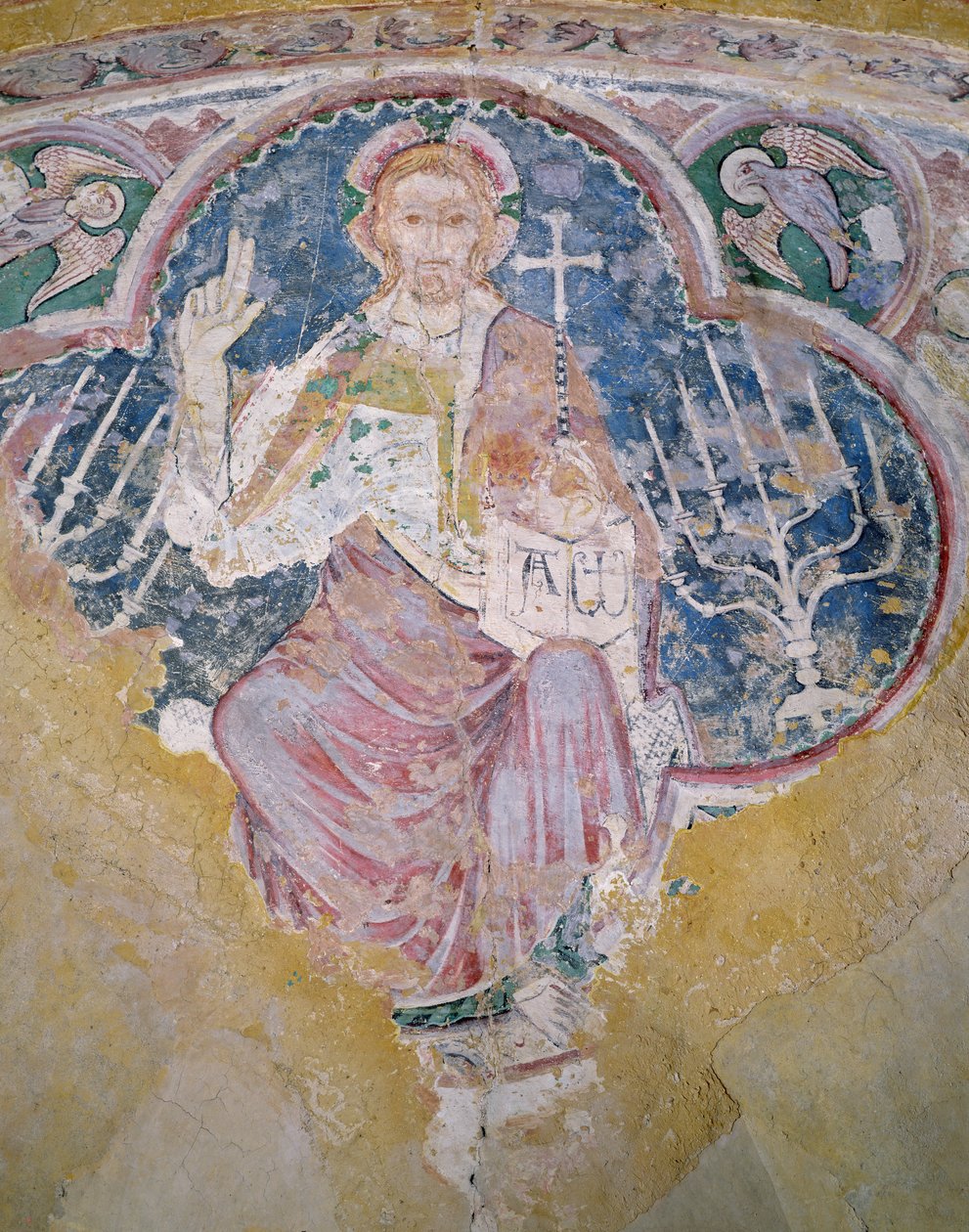 Kristus v majestátu, z krypty od French School