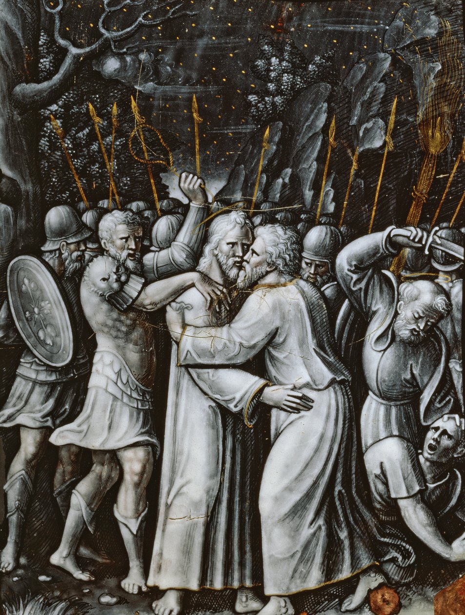 Kristus v zahradě Getsemanské, Limoges, polovina 16. století (smalt) od French School