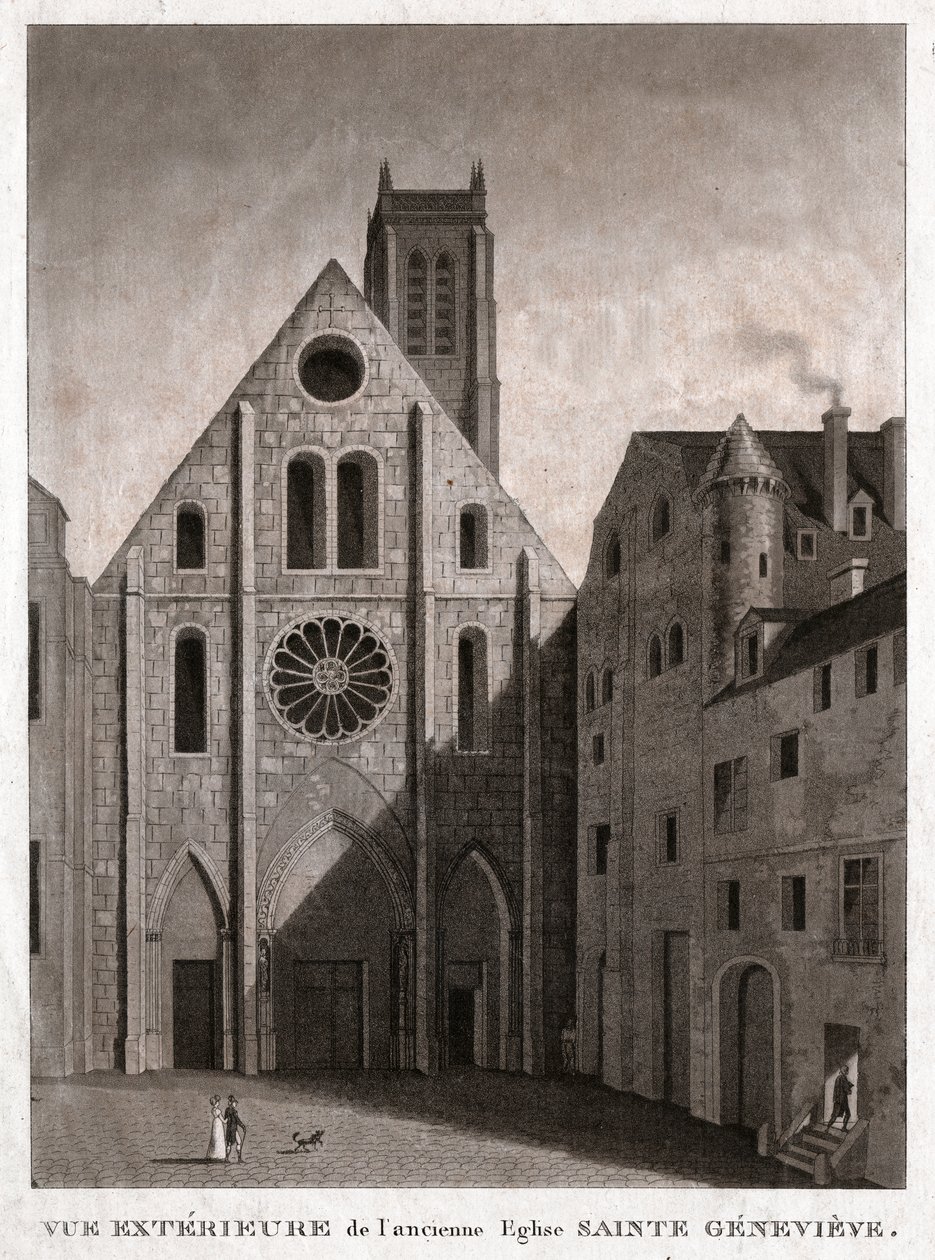 Kostel svaté Genevieve. (rytina, cca 1810) od French School