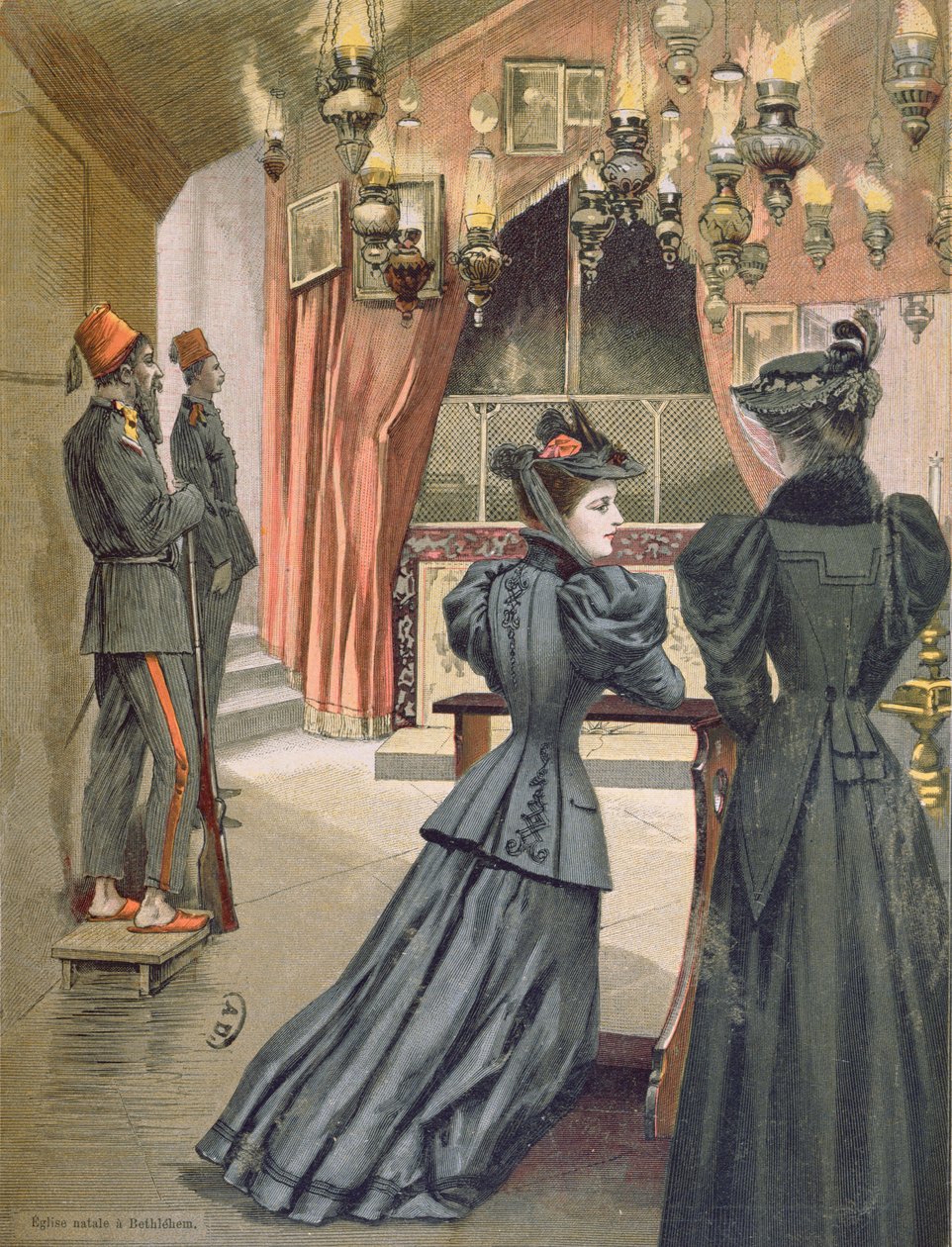Kostel Narození Páně, Betlém, 1894 od French School