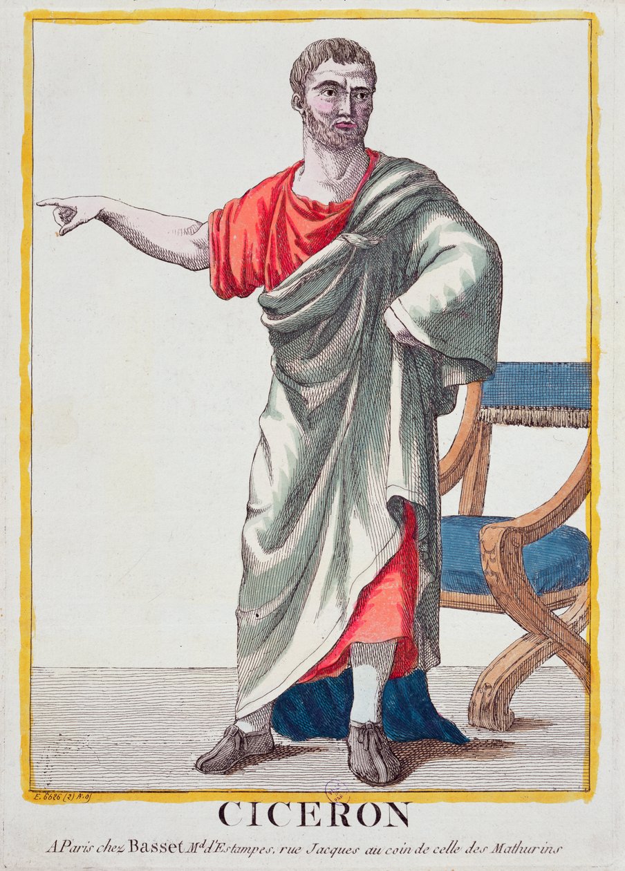 Cicero (barevné rytí) od French School