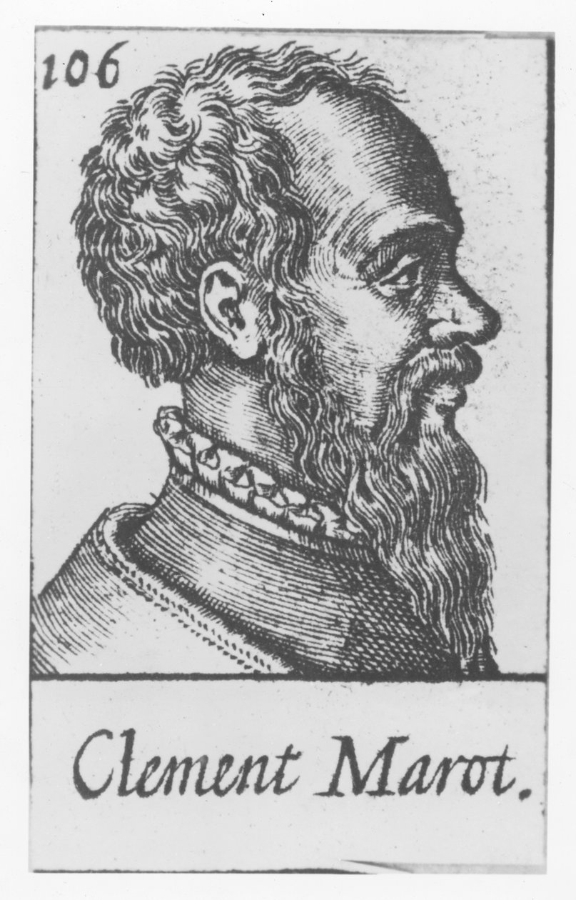 Clement Marot (rytina) od French School