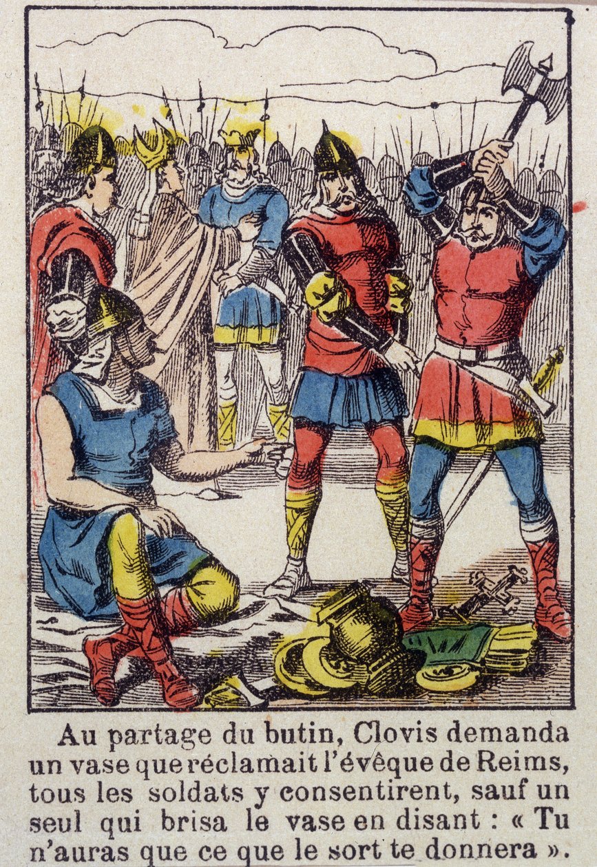 Clovis a Soissons váza - Imaging Epinal 19. století od French School