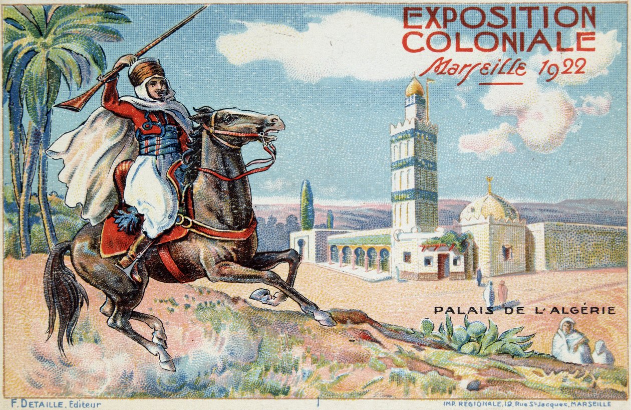 Koloniální výstava Marseille: Alžírský palác od French School