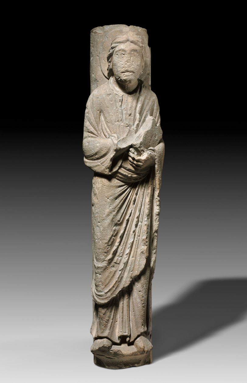 Sloupová postava apoštola, Châlons-sur-Marne, kolem 1180 (vápenec) od French School