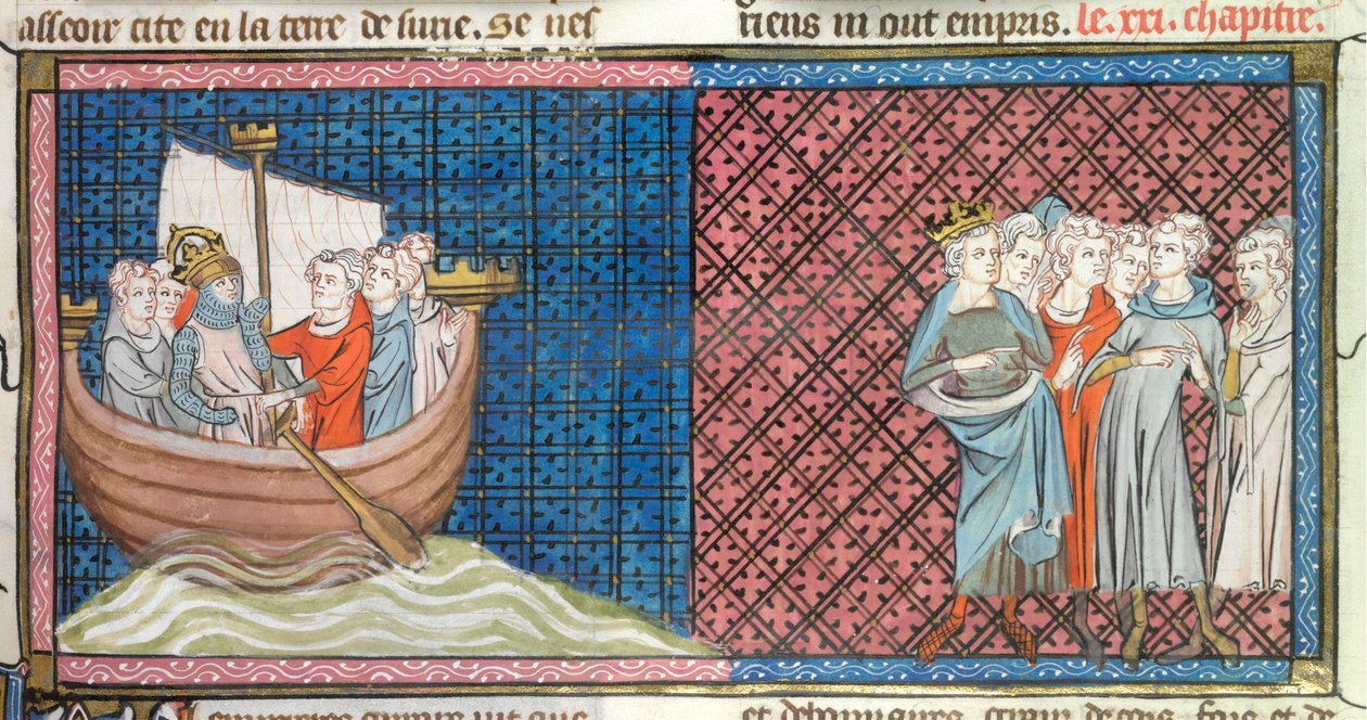 Conrad III a Louis VII odcházejí, ilustrace z 
