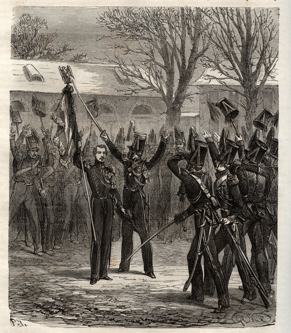 Štrasburské spiknutí 1836 vedené princem Ludvíkem Napoleonem, budoucí Napoleon III., proti červencové monarchii - Štrasburské spiknutí organizované budoucím císařem Napoleonem III. 1836 - neúspěšný pokus o převrat zorganizovaný princem Ludvíkem Napoleonem, od French School