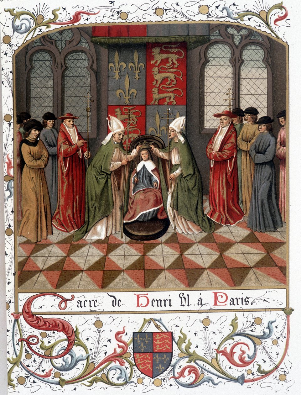 Korunovace Jindřicha VI. v Paříži v roce 1431 (vellum) od French School