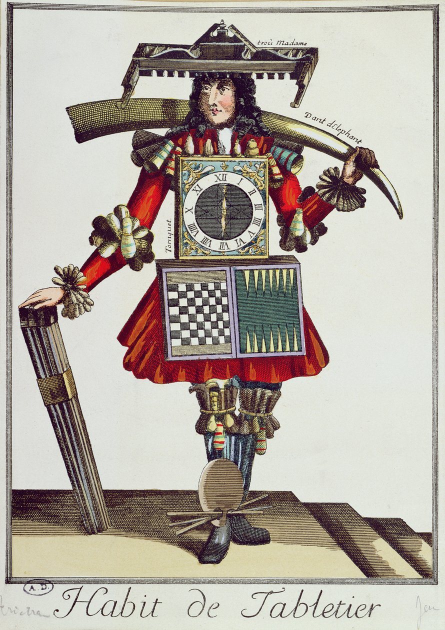 Kostým tabletéra, cca 1700 od French School