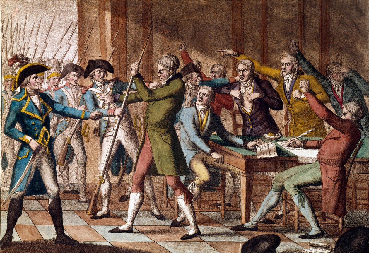 Převrat 18 Fructidor (4. září 1797). od French School