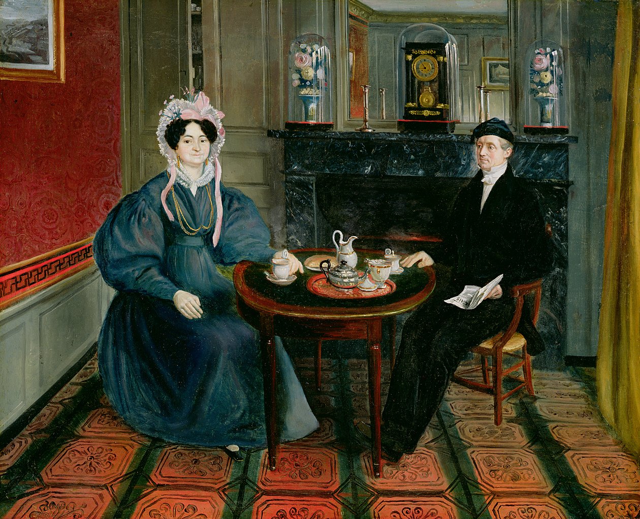 Couple Having Tea, c.1830 od French School