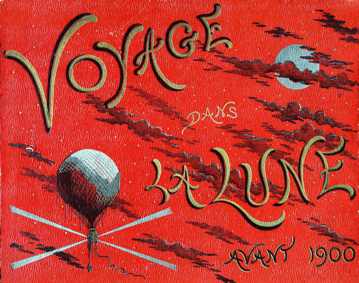 Obálka knihy „Voyage dans la lune avant 1900“ od A. de Ville d