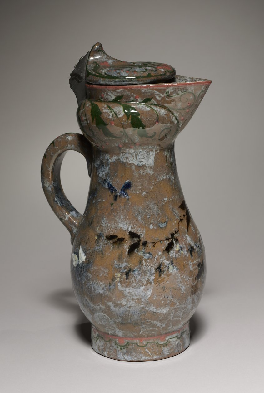 Covered Ewer, vyrobený Haviland Factory v Auteuil, Francie, zdobený Charlesem Midouxem, 1878-1882 od French School