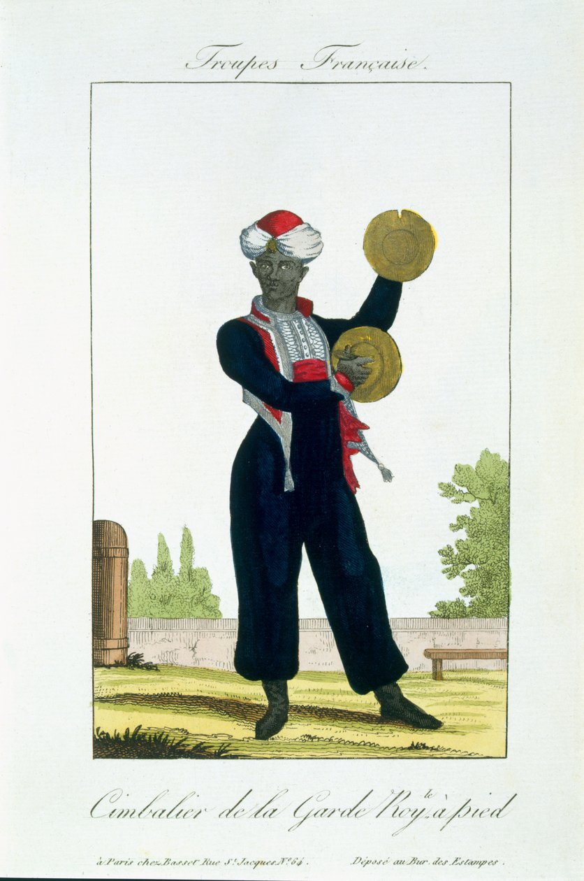 Cimbalista královské gardy, asi 1790 od French School