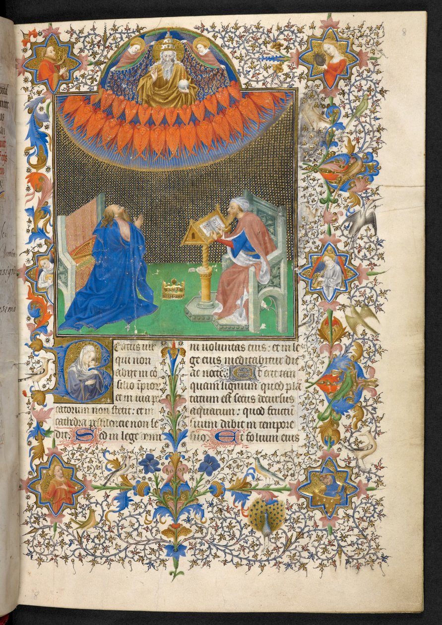 David a Pán, Breviář Jana Nebojácného, Add. 35311, f.8r od French School