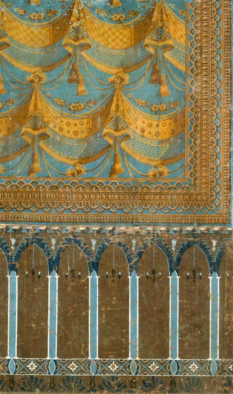 Dekorativní francouzská tapeta c.1800 od French School