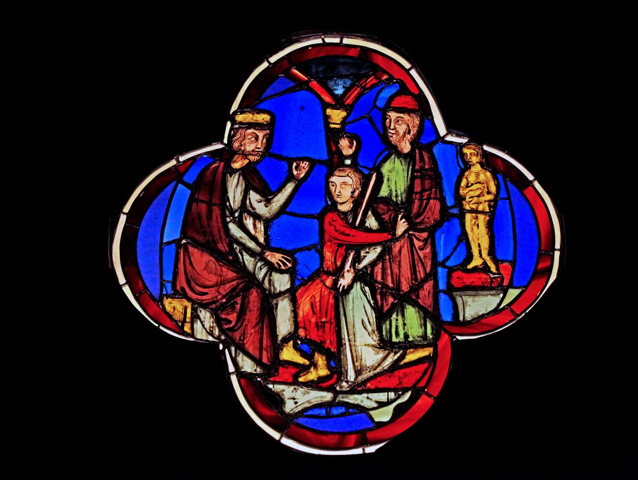 Zobrazující Daniela před Nabuchodonozorem, ex Ste Chapelle, Bay G od French School