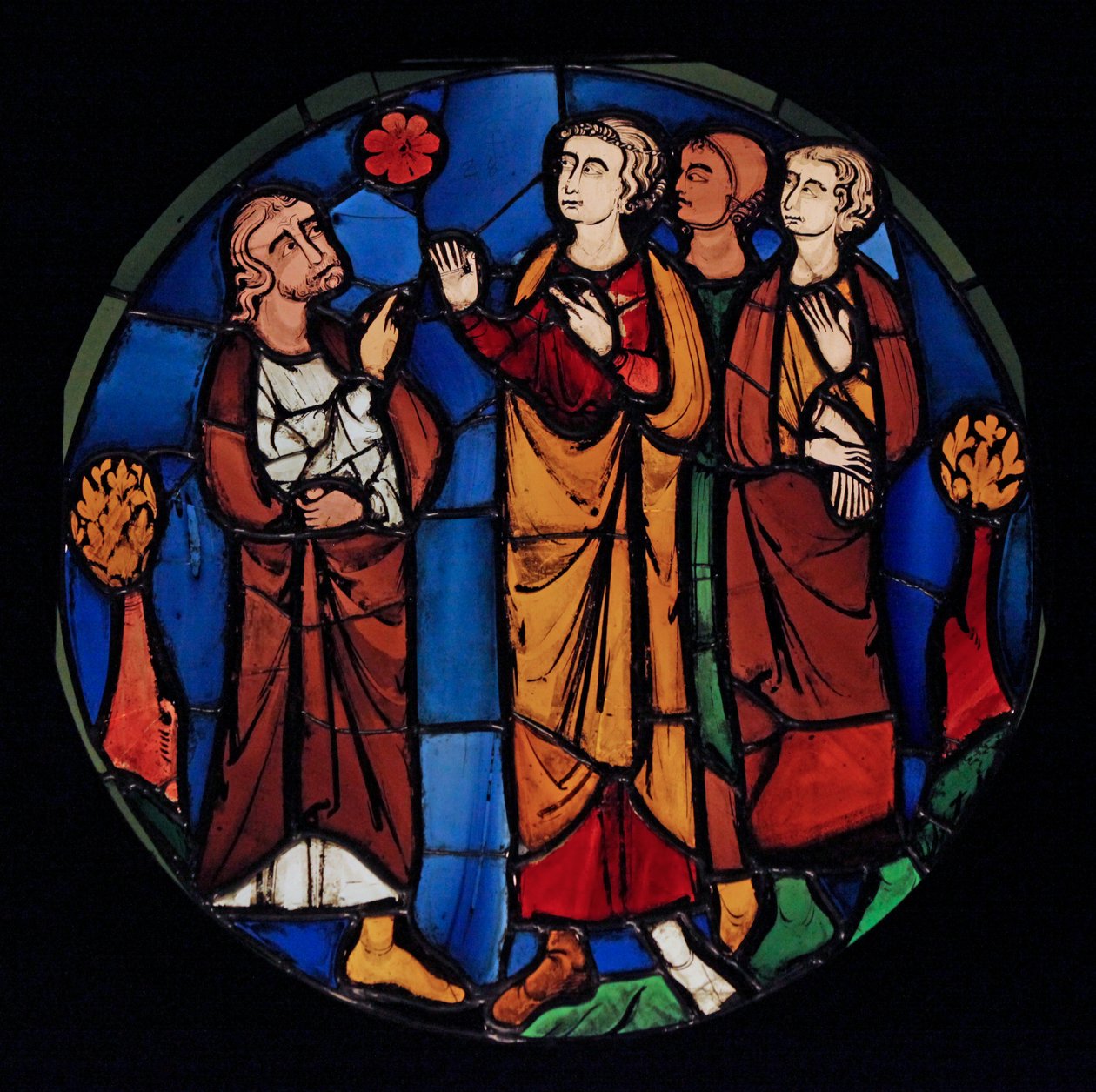 Zobrazující Joba a jeho syny, ex Ste Chapelle (Bay D, okno Judith) od French School