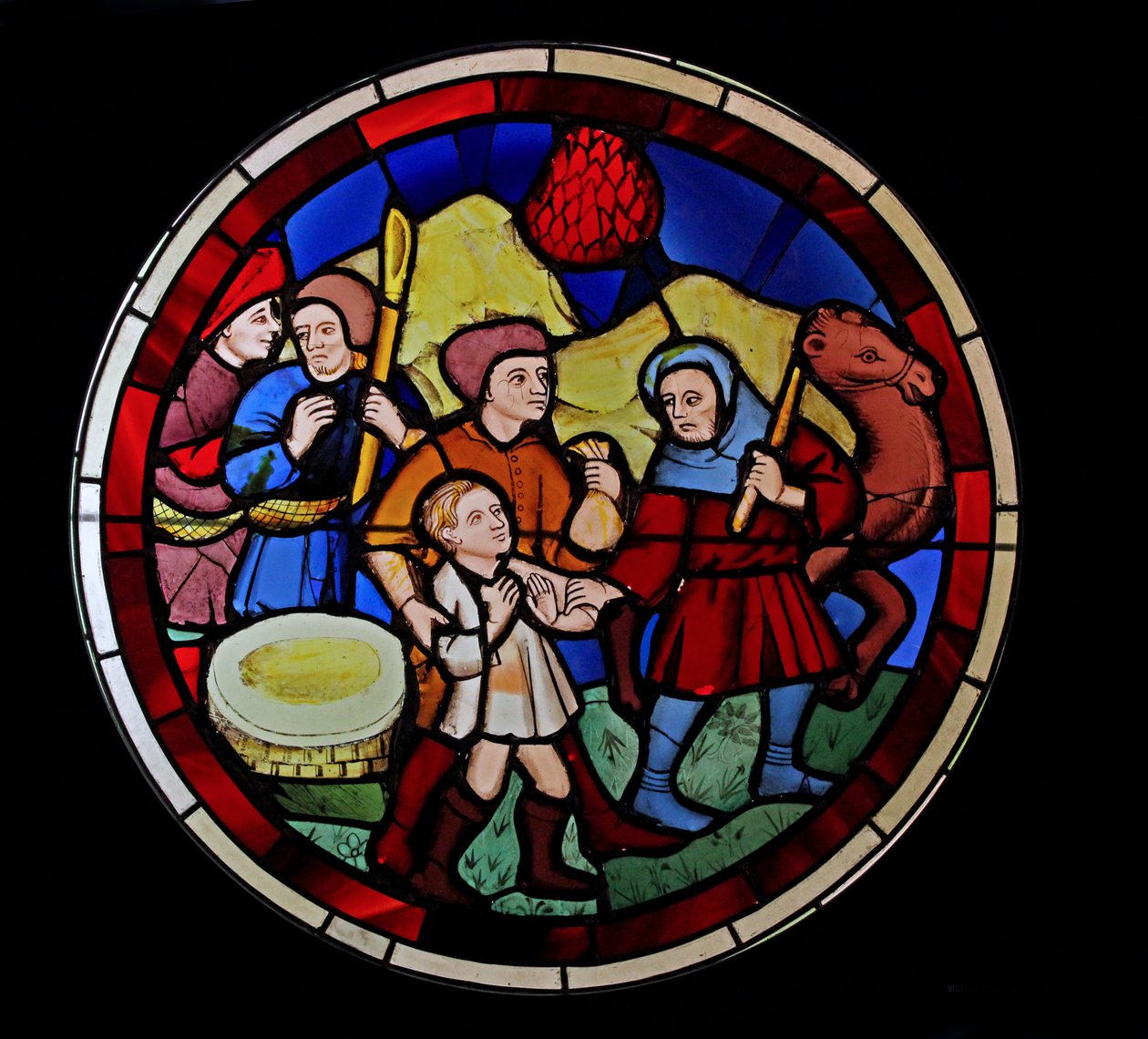 Zobrazující Josepha, jak ho prodávají jeho bratři, ex Ste Chapelle, Bay N od French School