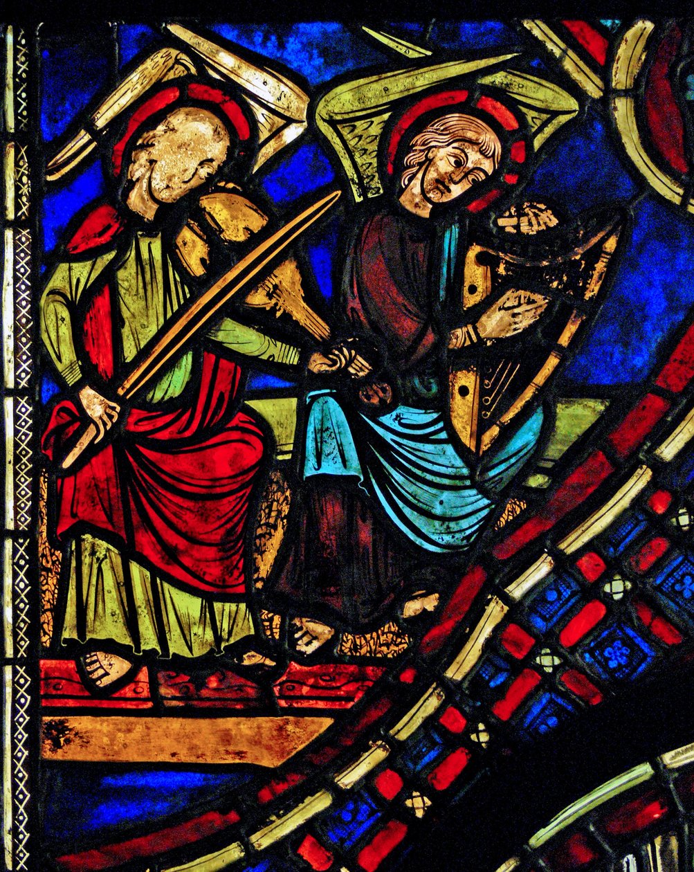 Zobrazující hudební anděly (ex Varennes-Jarcy – původem z Abbey de Gercy?) od French School
