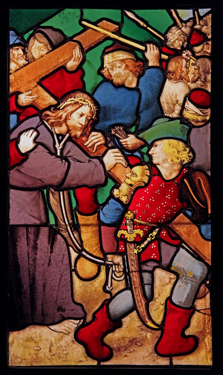 Zobrazující Via Crucis; ex Chapelle v hotelu Cluny od French School