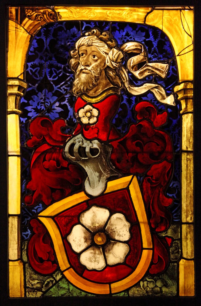 Zobrazující zbraně rodiny Mullenheimů, c.1467. bývalá dílna Petra Hemela; Alsasko od French School