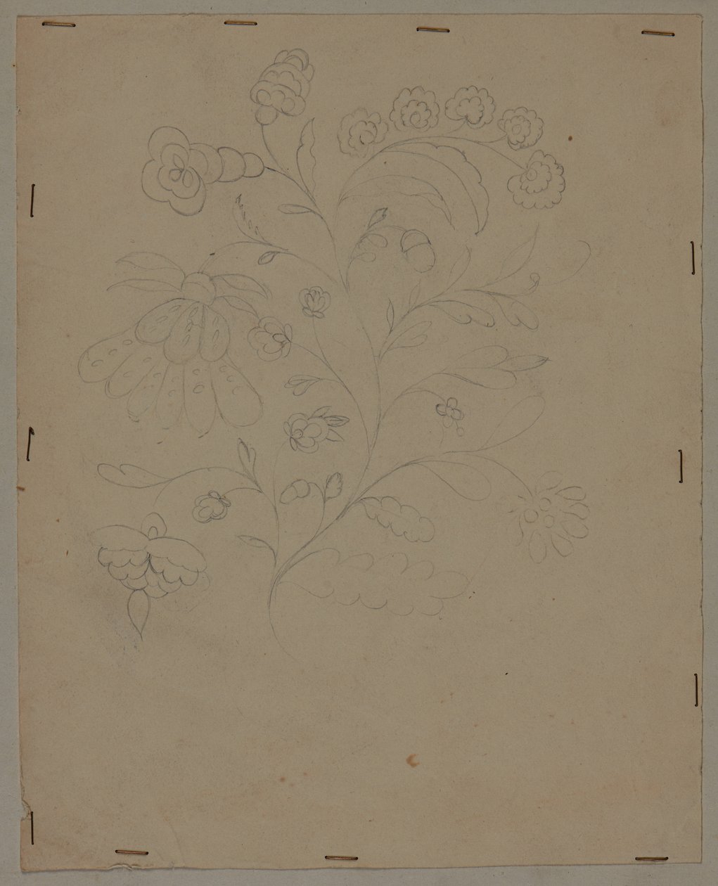 Kresba návrhu, konec 18. století od French School
