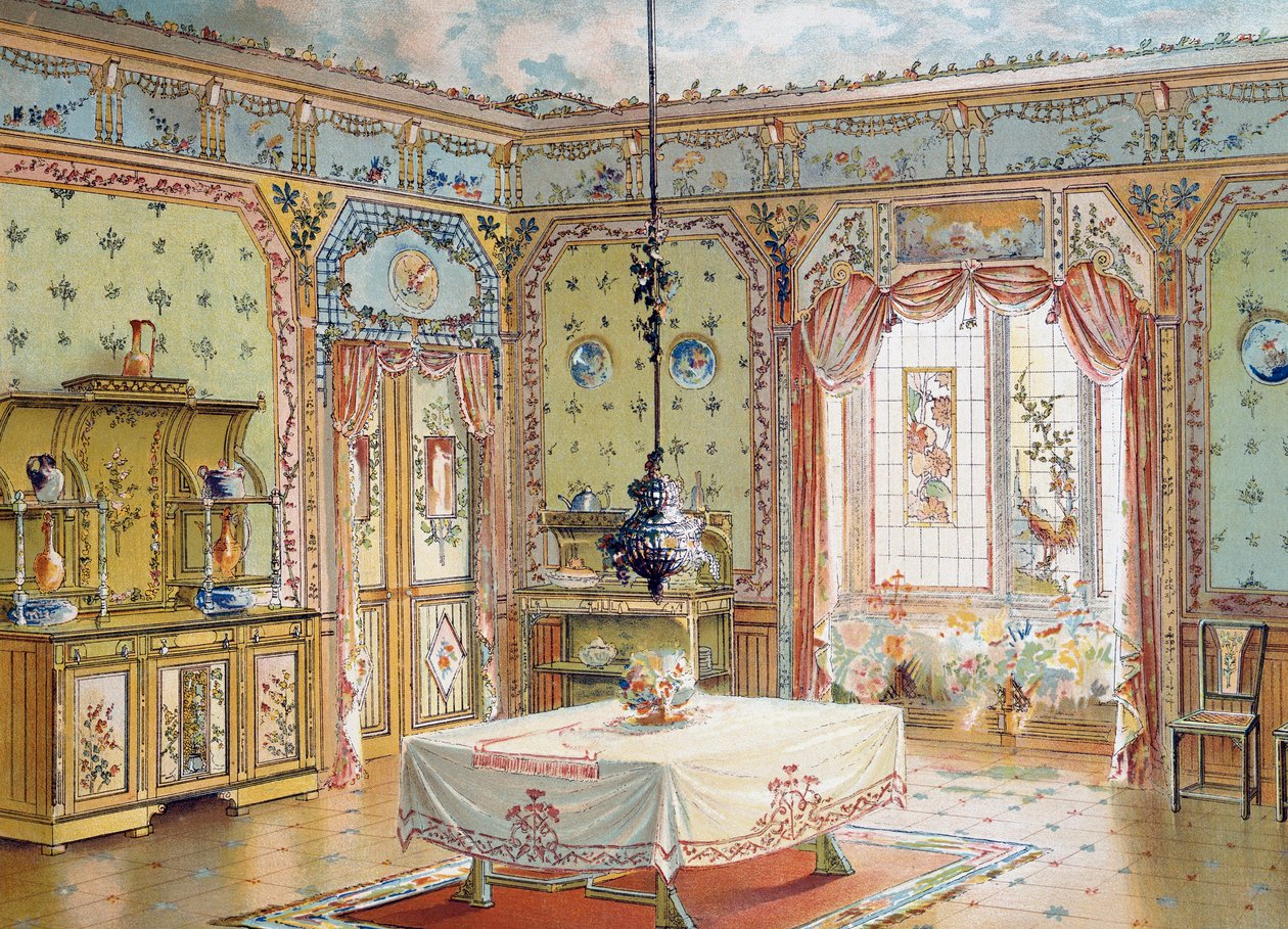 Design pro jídelnu z časopisu La Decoration interieure (Home Decor) od French School