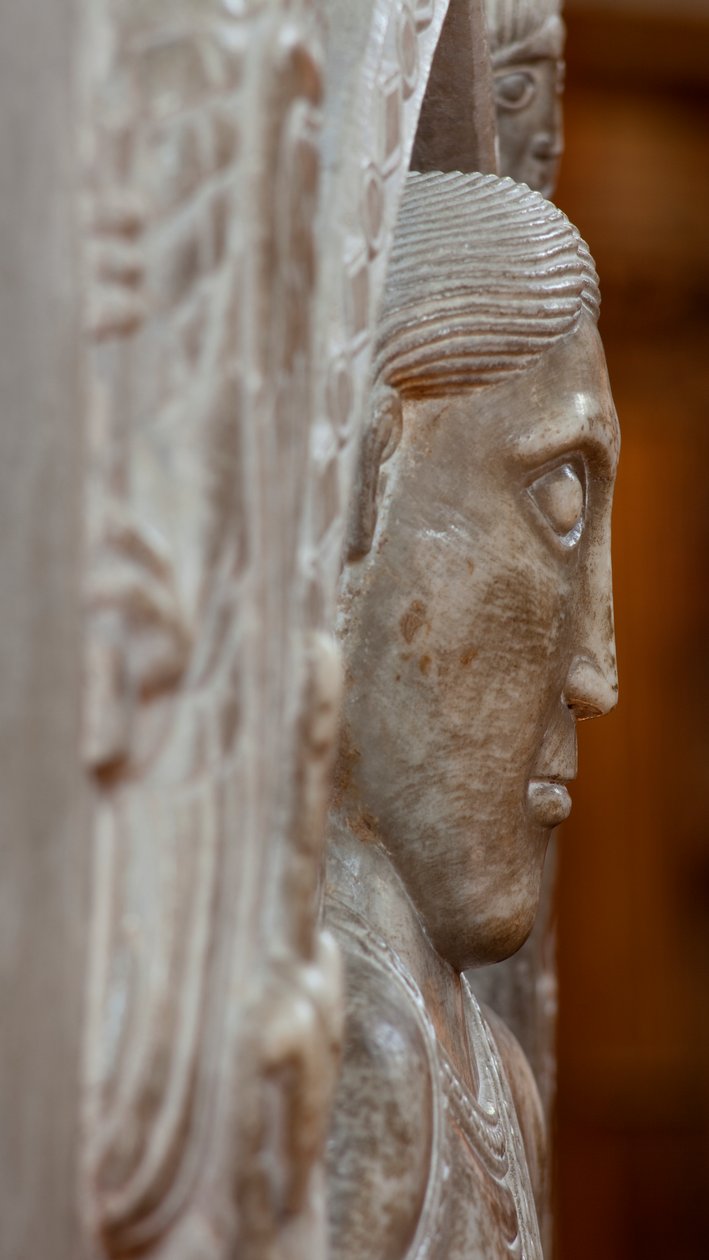 Detail, Kristus ve majestátu, ambulantní (mramor) od French School