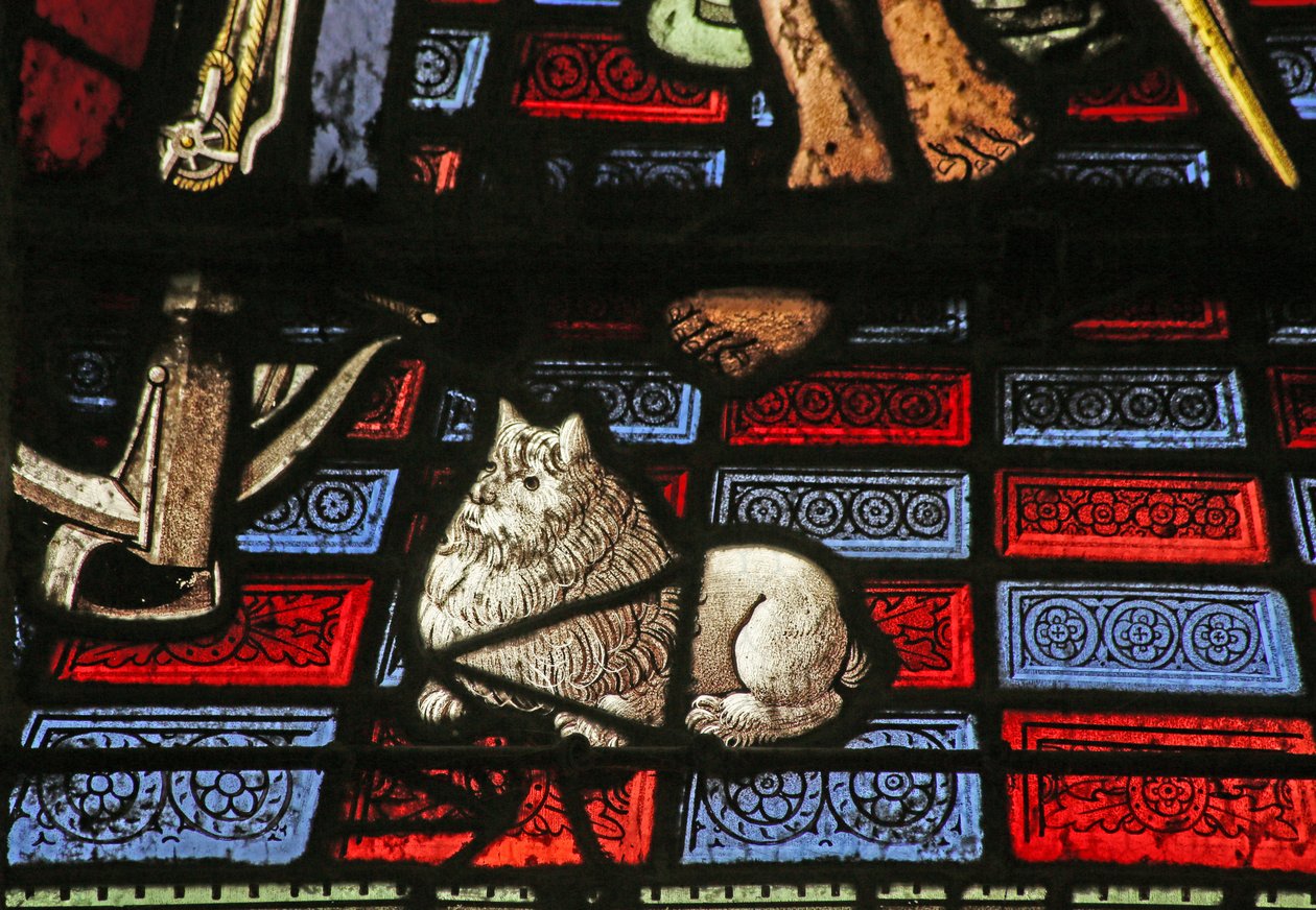 Detail z Umučení svatého Sebastiána - pes od French School