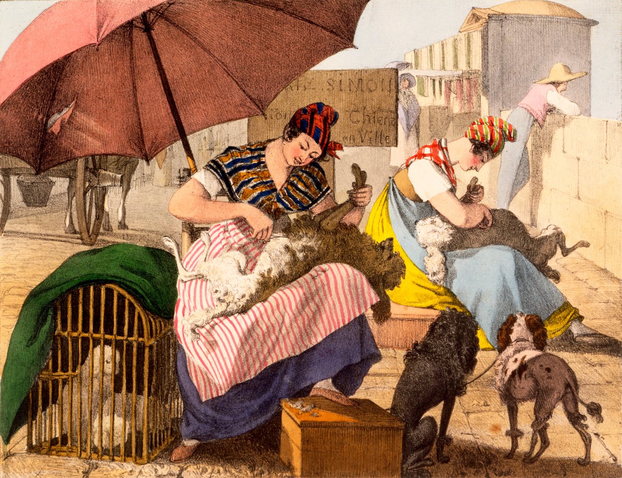 Ošetřovatelé psů, 1820 od French School