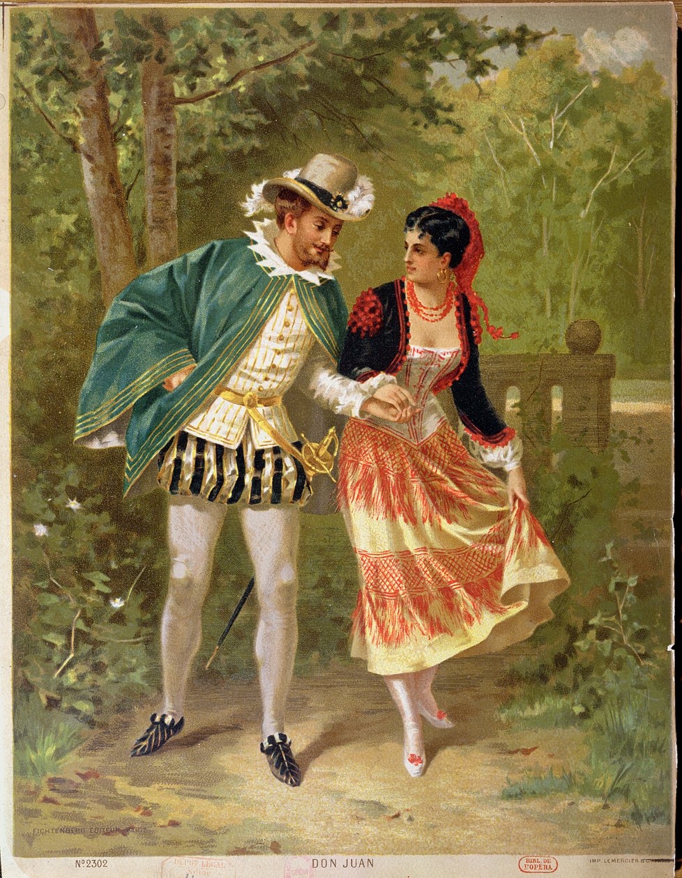 Don Juan, scéna ilustrující operu Don Giovanni od Wolfganga Amadea Mozarta (1756-91), 1879 od French School